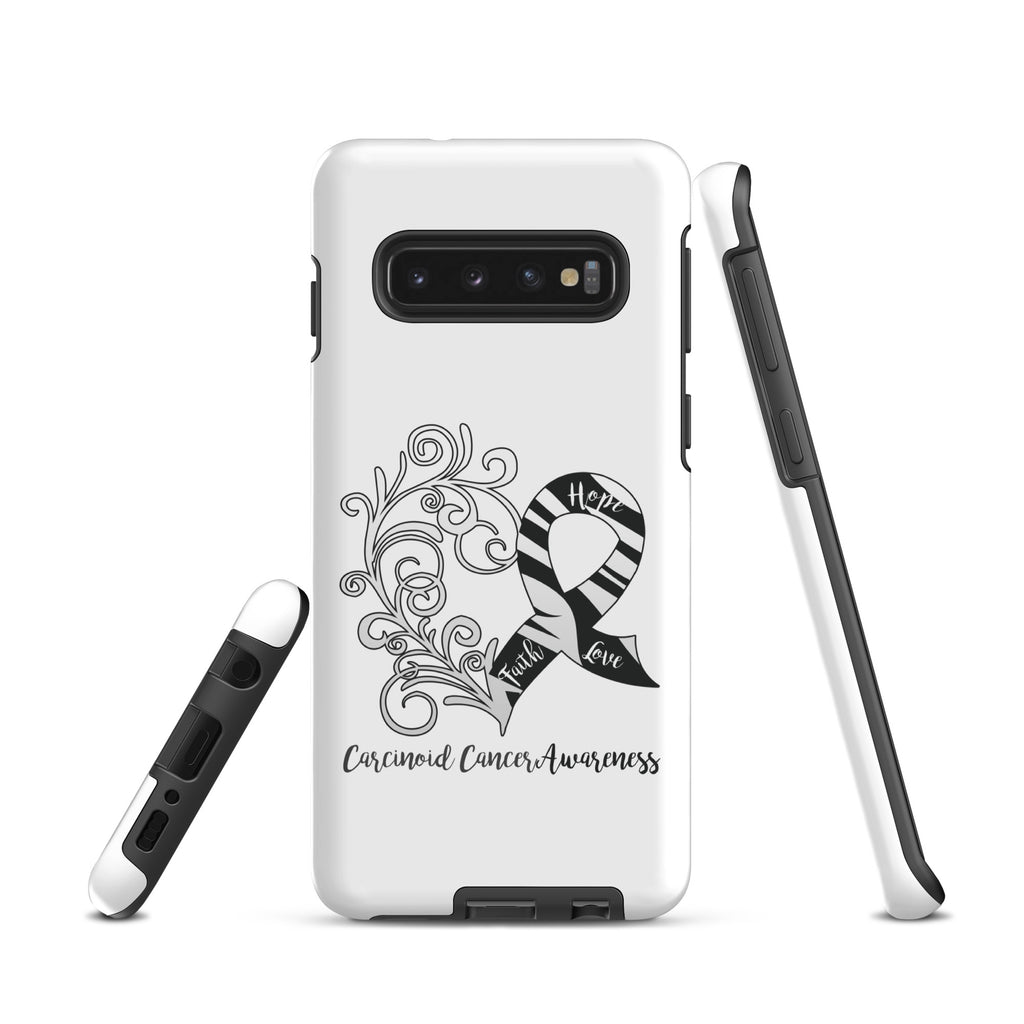 Carcinoid Cancer Awareness Heart Tough case for Samsung® (Several Models Available)(NON-RETURNABLE)