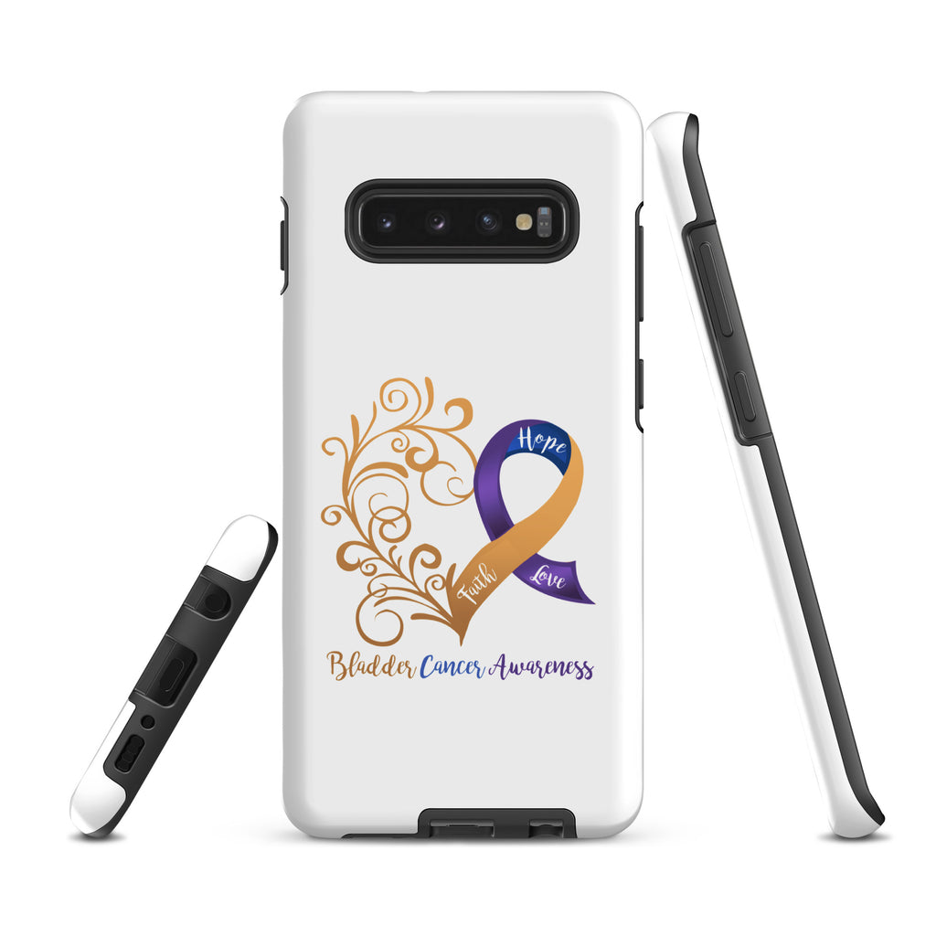 Bladder Cancer Awareness Heart Tough case for Samsung® (Several Models Available)(NON-RETURNABLE)