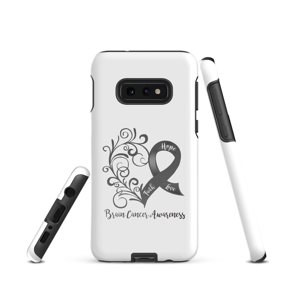 Brain Cancer Awareness Heart Tough case for Samsung® (Several Models Available)(NON-RETURNABLE)