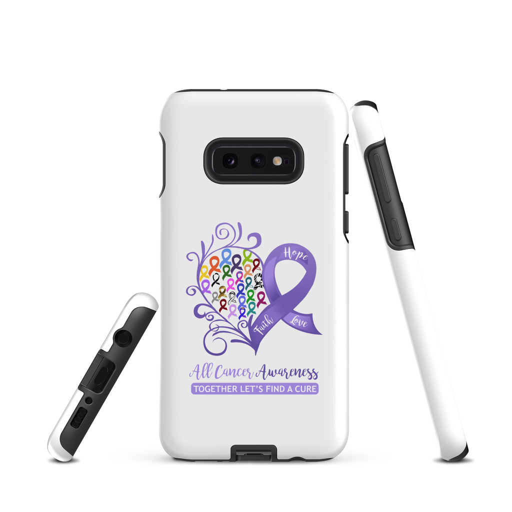 All Cancer Awareness Heart Tough case for Samsung® (Several Models Available)(NON-RETURNABLE)