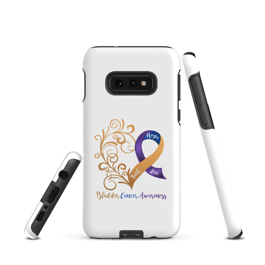 Bladder Cancer Awareness Heart Tough case for Samsung® (Several Models Available)(NON-RETURNABLE)