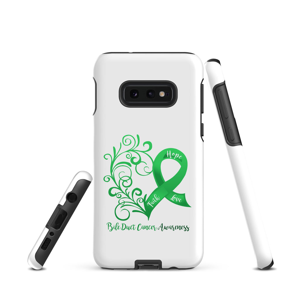 Bile Duct Cancer Awareness Heart Tough case for Samsung® (Several Models Available)(NON-RETURNABLE)