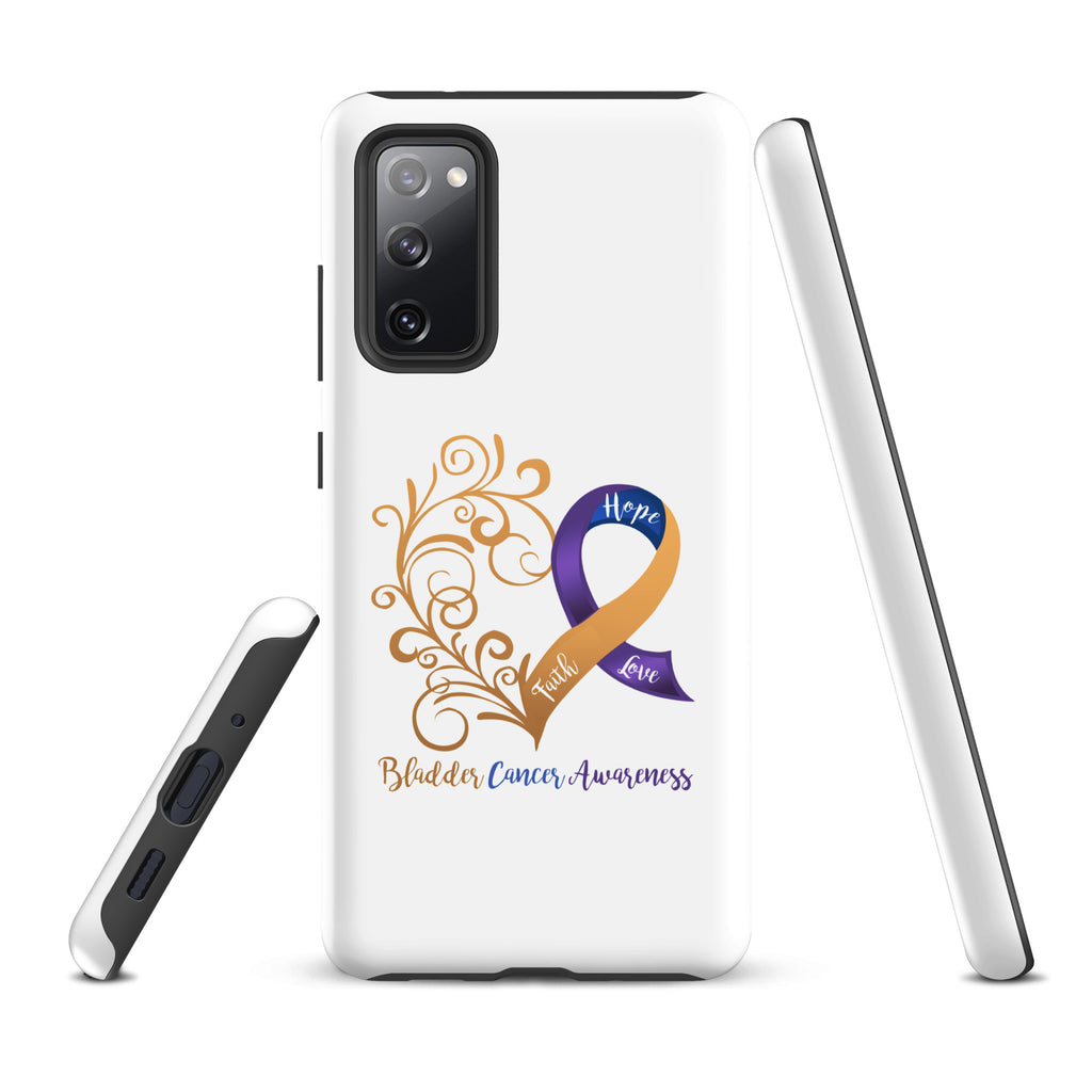 Bladder Cancer Awareness Heart Tough case for Samsung® (Several Models Available)(NON-RETURNABLE)