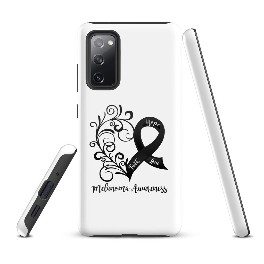 Melanoma Awareness Heart Tough case for Samsung® (Several Models Available)(NON-RETURNABLE)