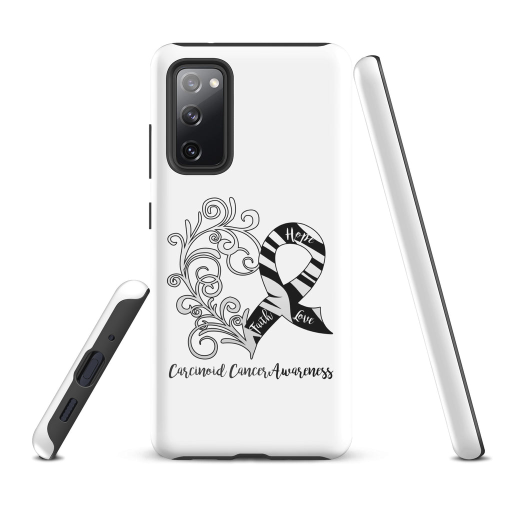 Carcinoid Cancer Awareness Heart Tough case for Samsung® (Several Models Available)(NON-RETURNABLE)