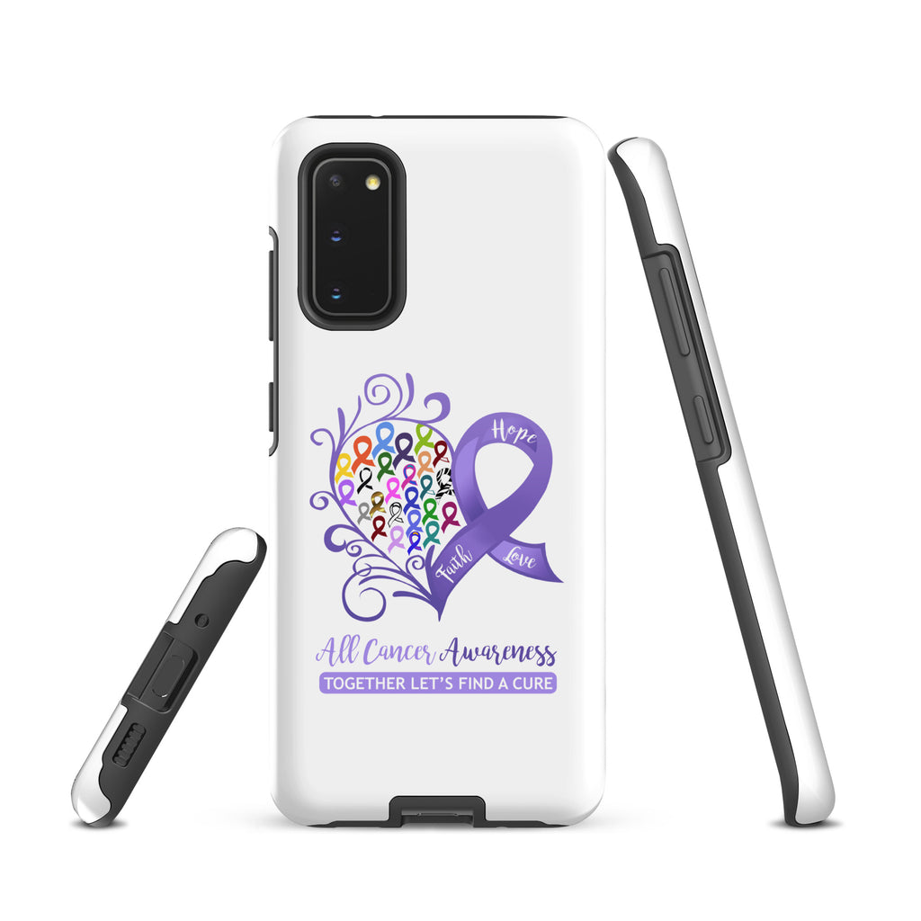 All Cancer Awareness Heart Tough case for Samsung® (Several Models Available)(NON-RETURNABLE)