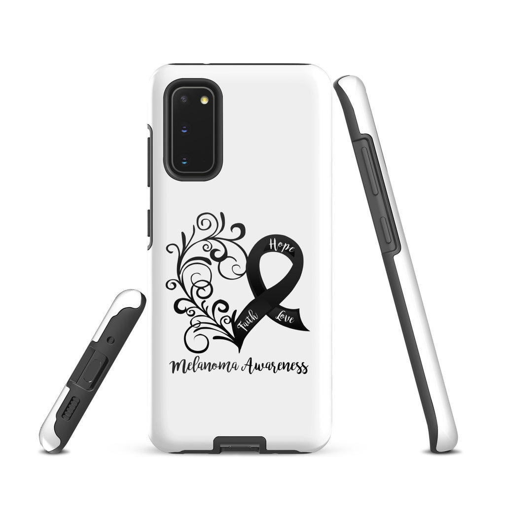 Melanoma Awareness Heart Tough case for Samsung® (Several Models Available)(NON-RETURNABLE)