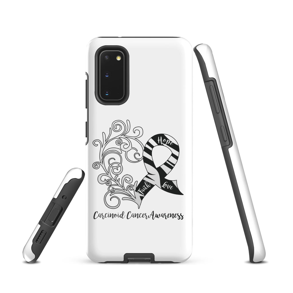 Carcinoid Cancer Awareness Heart Tough case for Samsung® (Several Models Available)(NON-RETURNABLE)