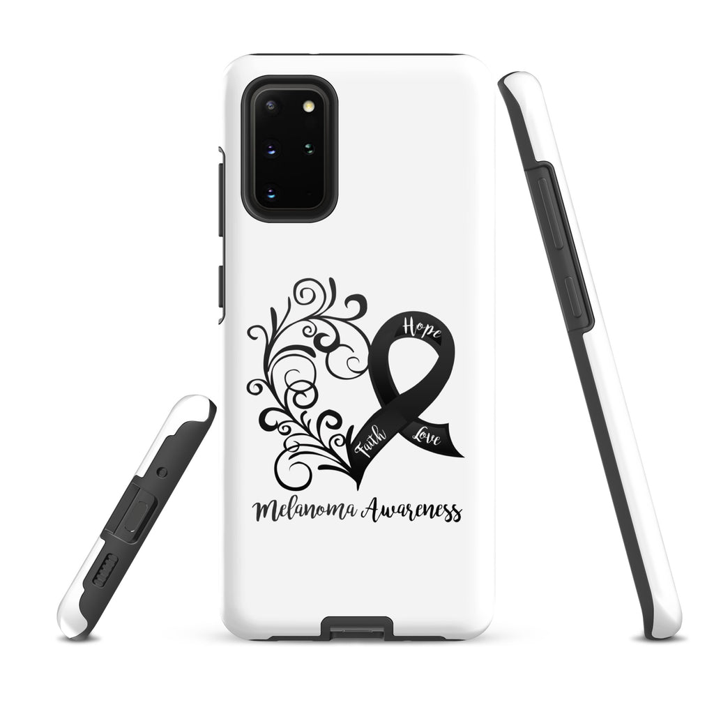 Melanoma Awareness Heart Tough case for Samsung® (Several Models Available)(NON-RETURNABLE)