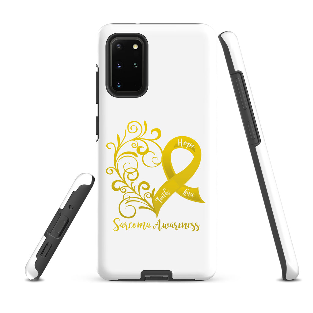 Sarcoma Awareness Heart Tough case for Samsung® (Several Models Available) (NON-RETURNABLE)