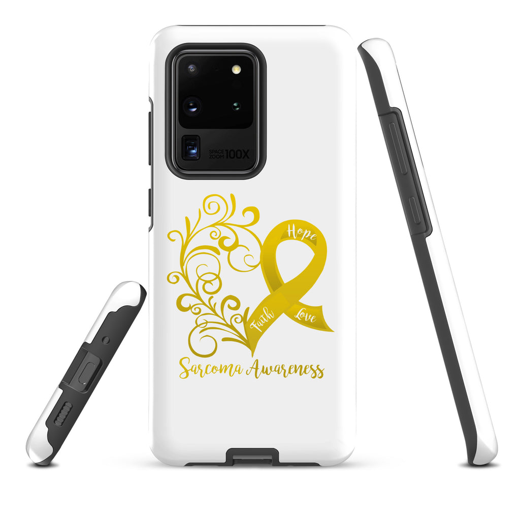 Sarcoma Awareness Heart Tough case for Samsung® (Several Models Available) (NON-RETURNABLE)