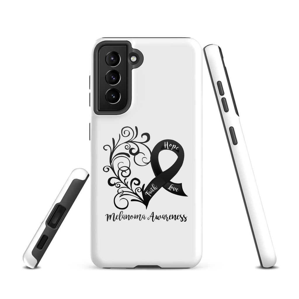 Melanoma Awareness Heart Tough case for Samsung® (Several Models Available)(NON-RETURNABLE)