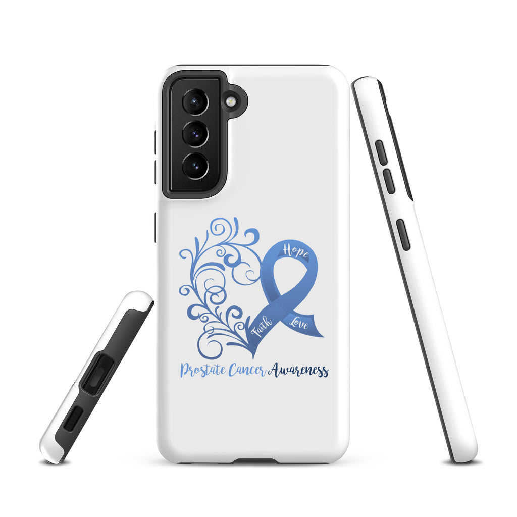 Prostate Cancer Awareness Heart Tough case for Samsung® (Several Models Available)(NON-RETURNABLE)