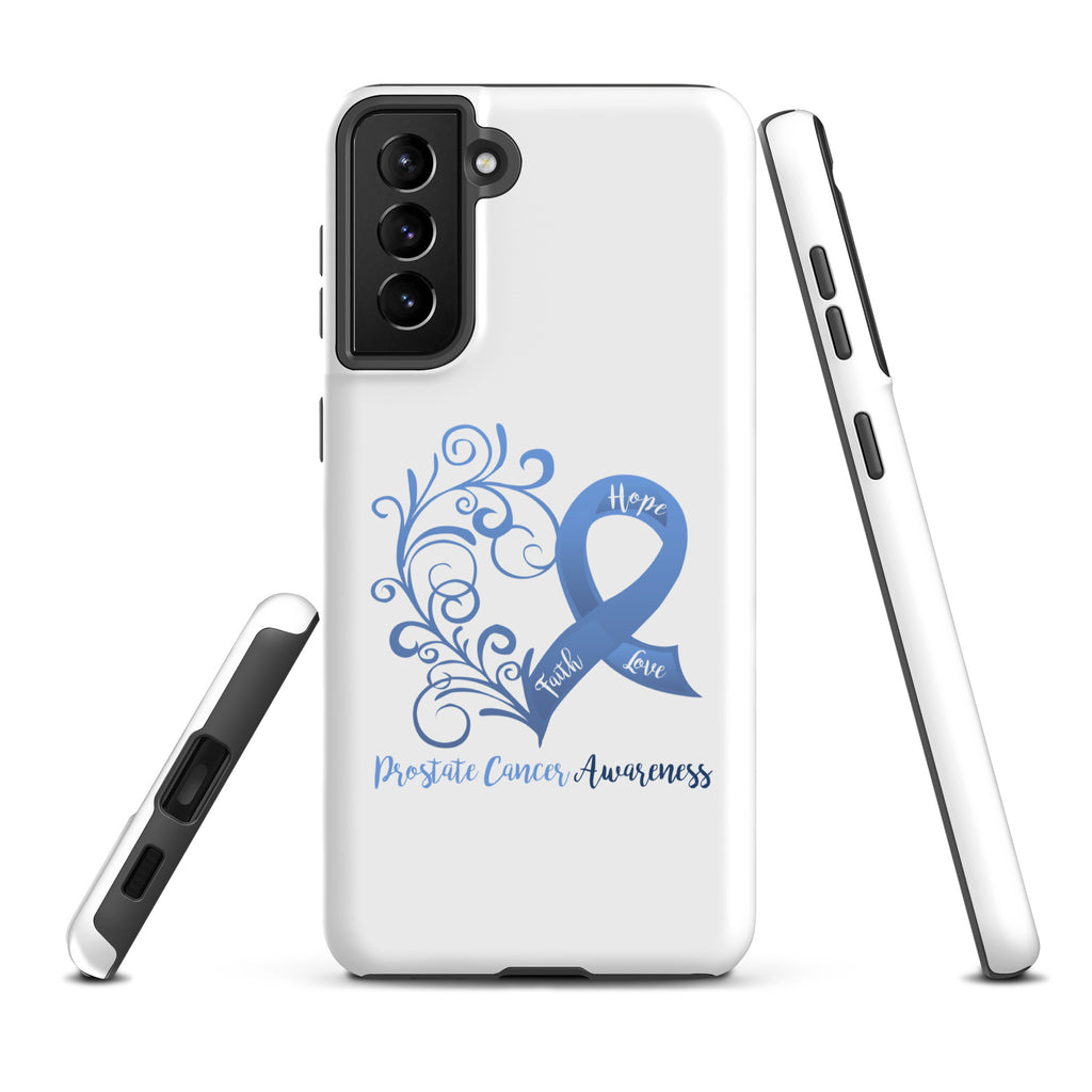 Prostate Cancer Awareness Heart Tough case for Samsung® (Several Models Available)(NON-RETURNABLE)