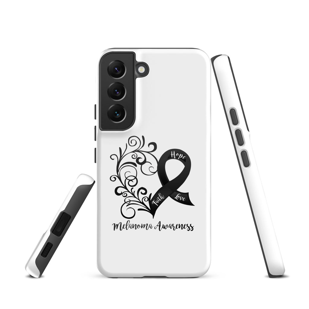 Melanoma Awareness Heart Tough case for Samsung® (Several Models Available)(NON-RETURNABLE)