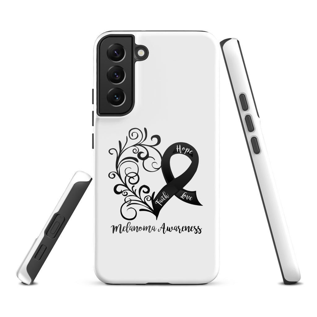 Melanoma Awareness Heart Tough case for Samsung® (Several Models Available)(NON-RETURNABLE)