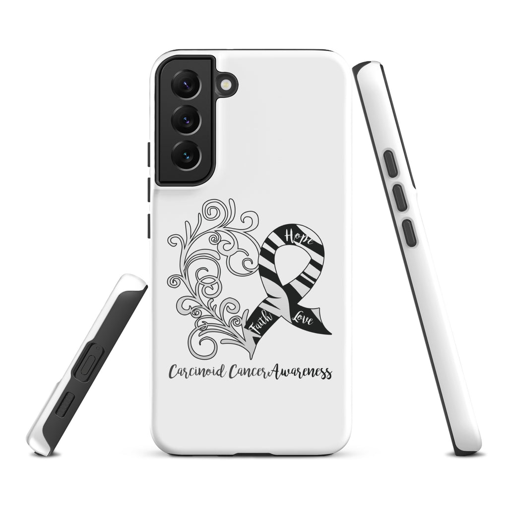 Carcinoid Cancer Awareness Heart Tough case for Samsung® (Several Models Available)(NON-RETURNABLE)