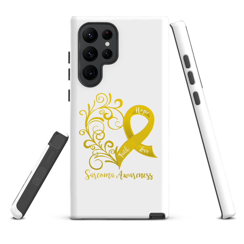 Sarcoma Awareness Heart Tough case for Samsung® (Several Models Available) (NON-RETURNABLE)