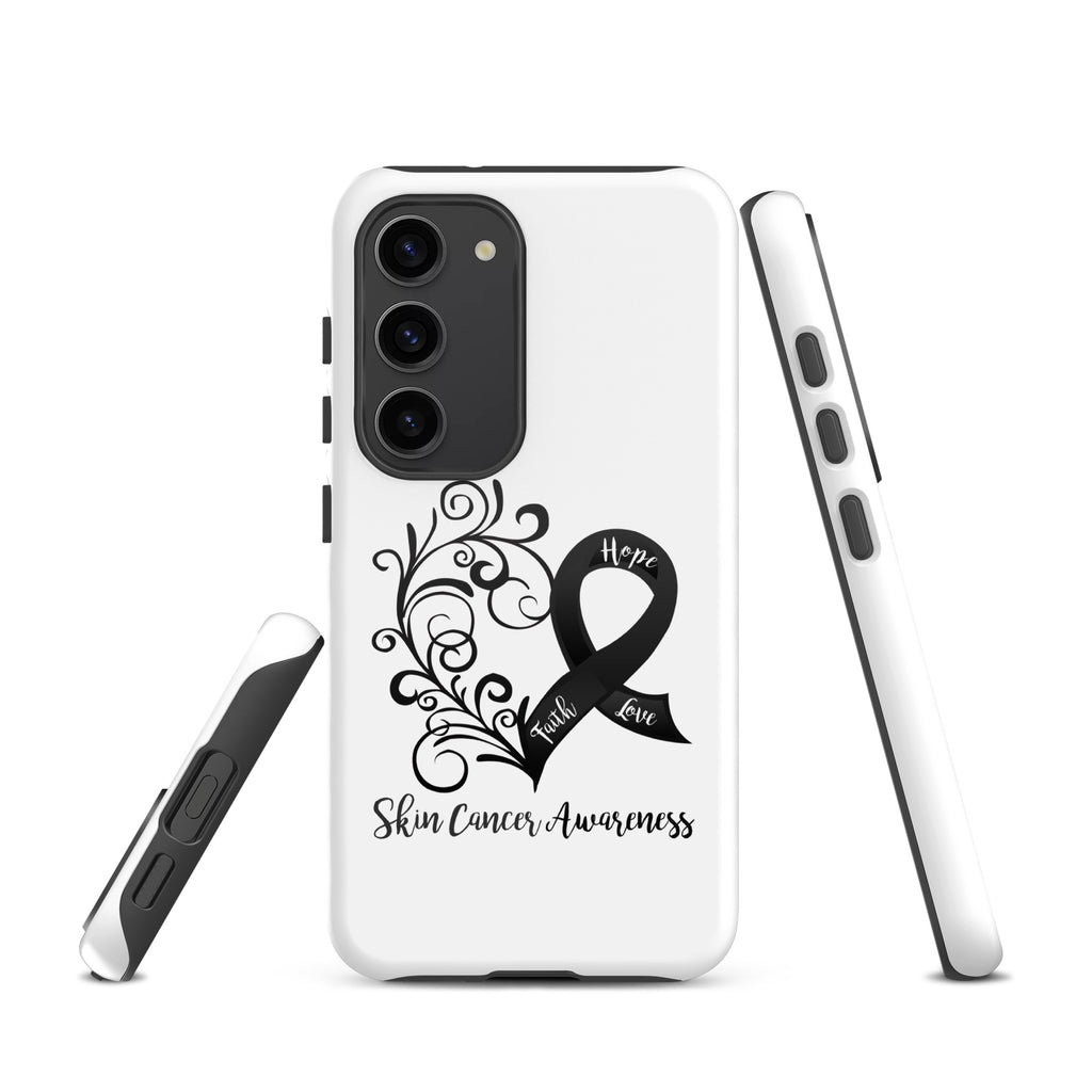 Skin Cancer Awareness Heart Tough case for Samsung® (Several Models Available)(NON-RETURNABLE)