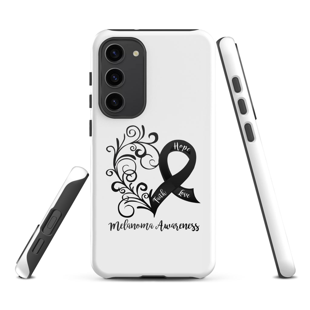 Melanoma Awareness Heart Tough case for Samsung® (Several Models Available)(NON-RETURNABLE)