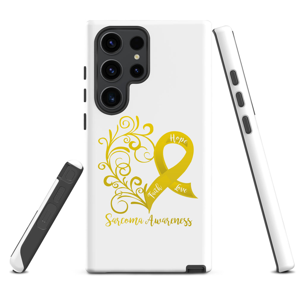 Sarcoma Awareness Heart Tough case for Samsung® (Several Models Available) (NON-RETURNABLE)