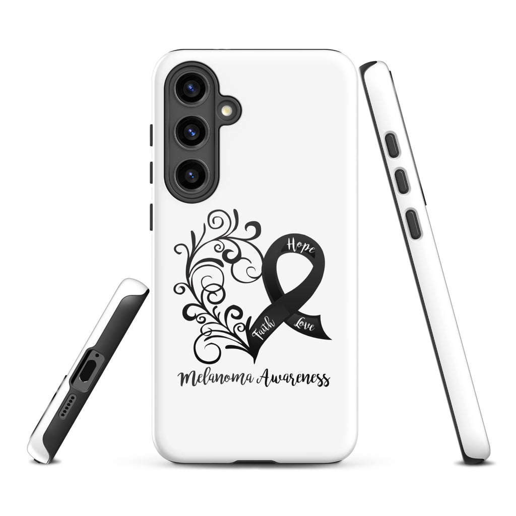 Melanoma Awareness Heart Tough case for Samsung® (Several Models Available)(NON-RETURNABLE)