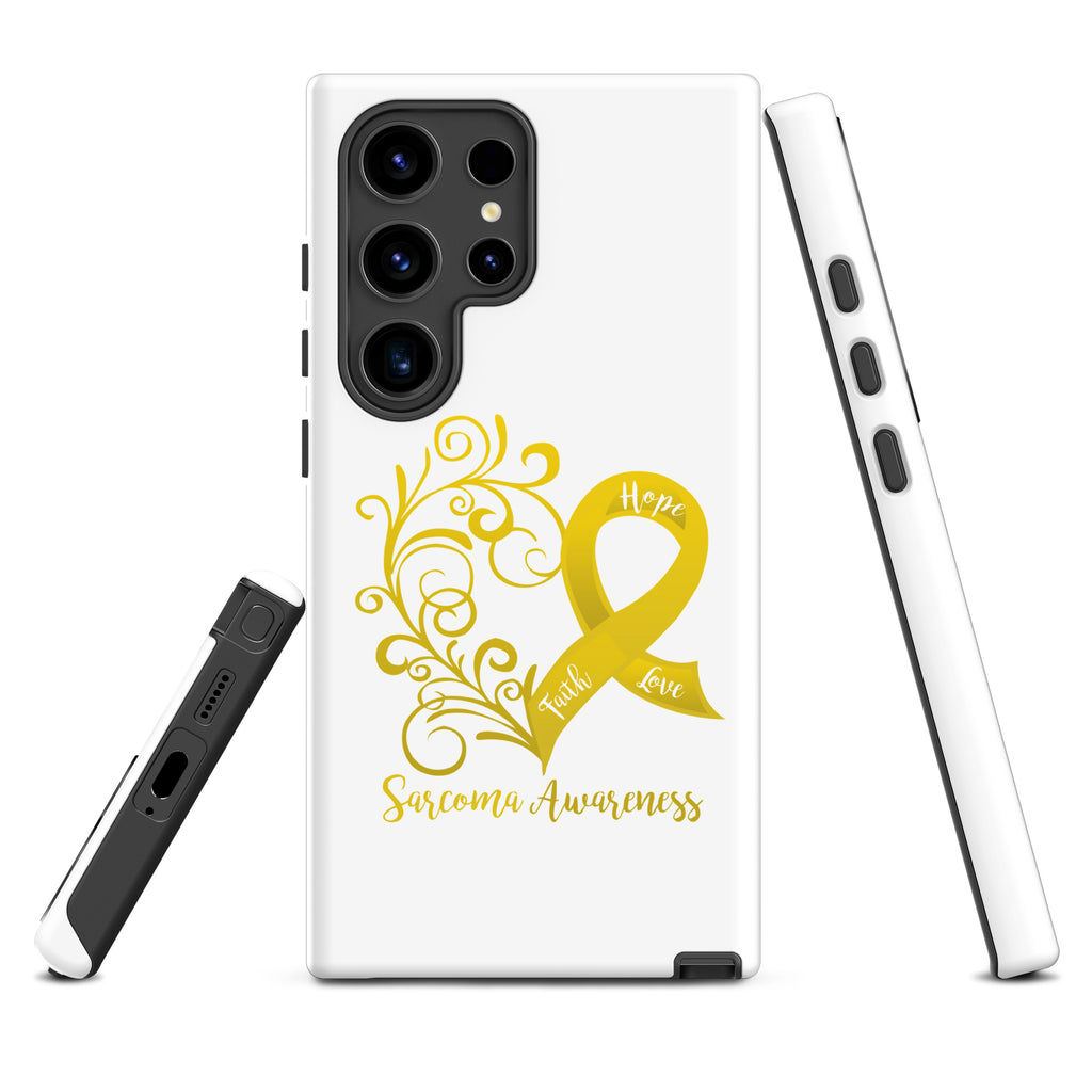 Sarcoma Awareness Heart Tough case for Samsung® (Several Models Available) (NON-RETURNABLE)