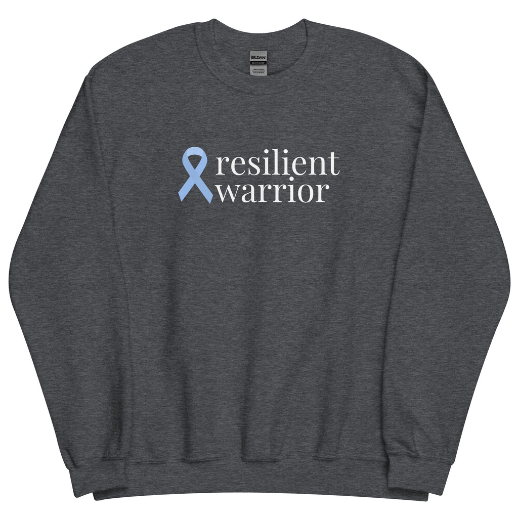 Prostate Cancer resilient warrior Ribbon Sweatshirt - Several Colors Available