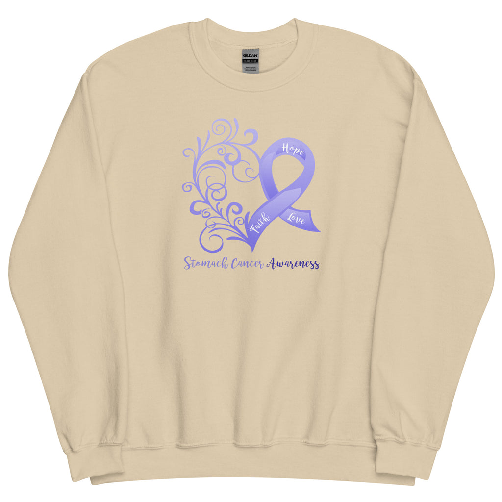 Esophageal Cancer Awareness Heart Sweatshirt (Several Colors Available)
