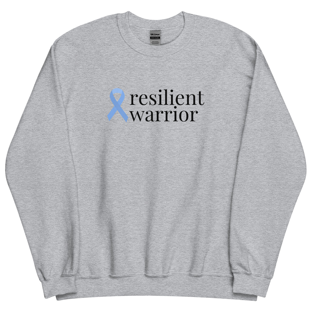 Prostate Cancer resilient warrior Ribbon Sweatshirt - Several Colors Available