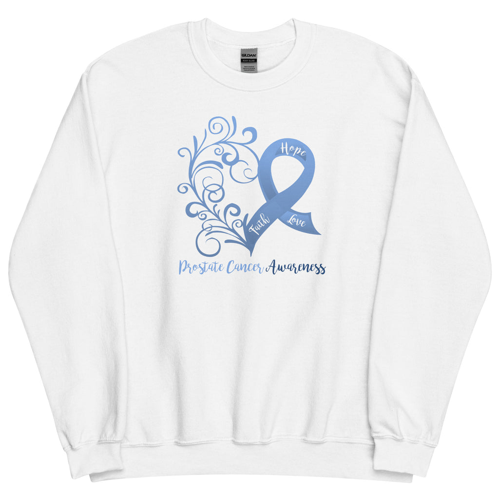 Prostate Cancer Awareness Heart Sweatshirt