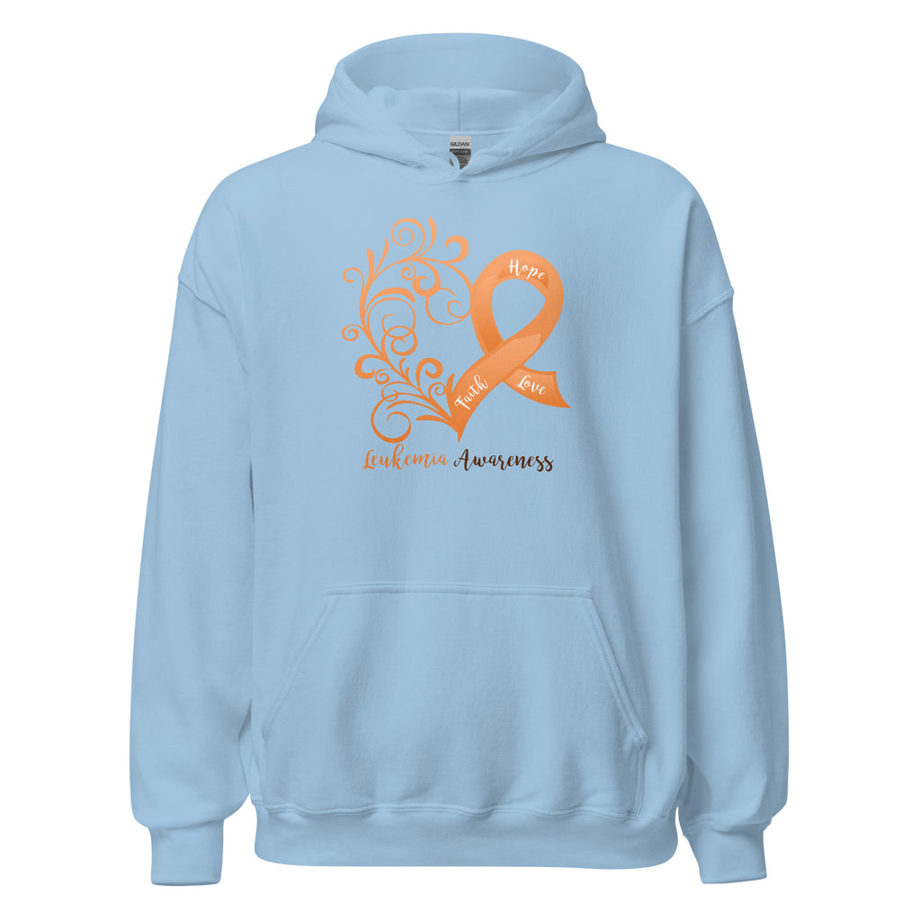 Leukemia Awareness Heart Hoodie