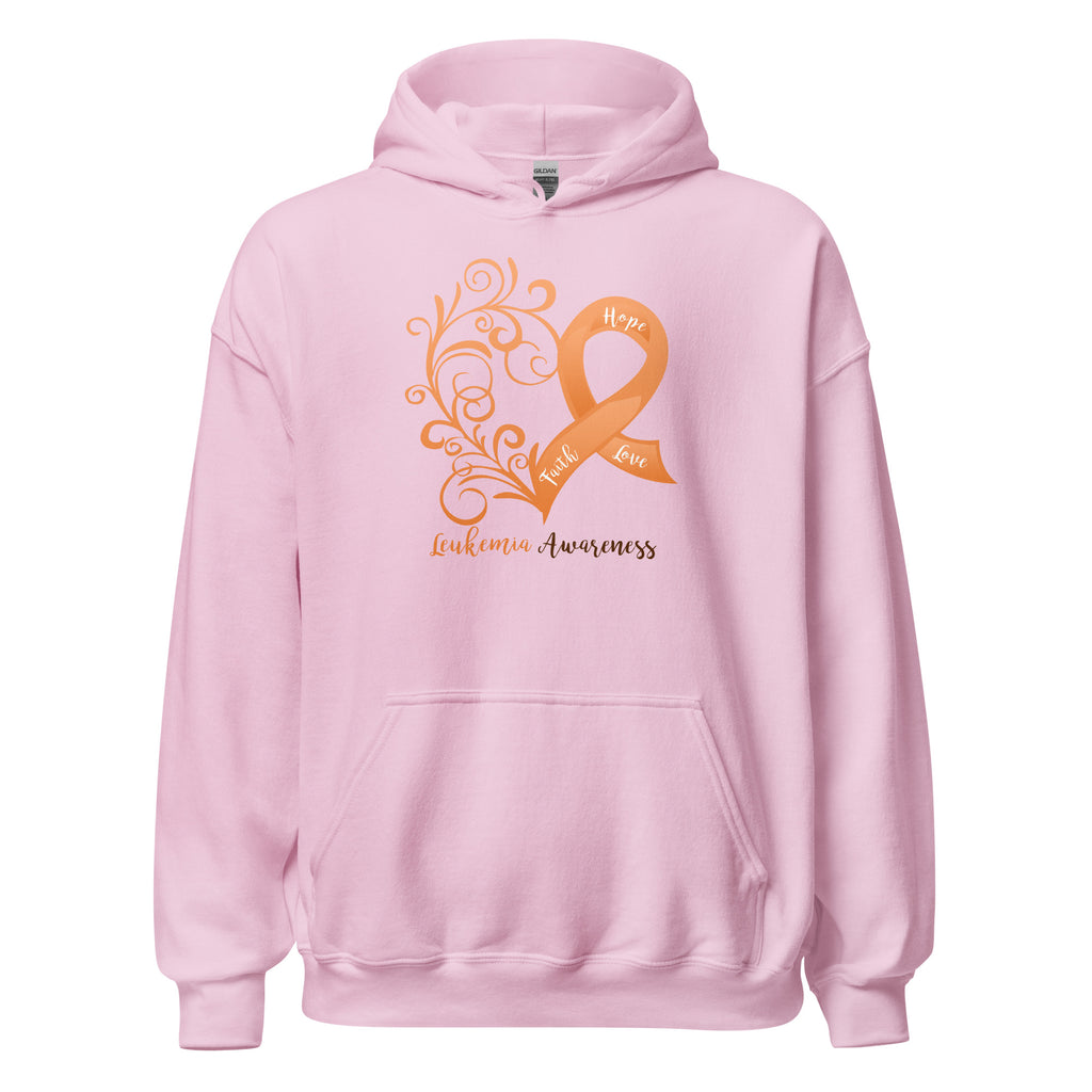 Leukemia Awareness Heart Hoodie