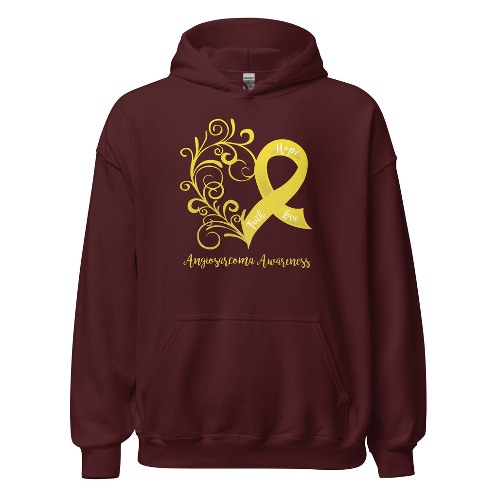 Angiosarcoma Awareness Heart Hoodie