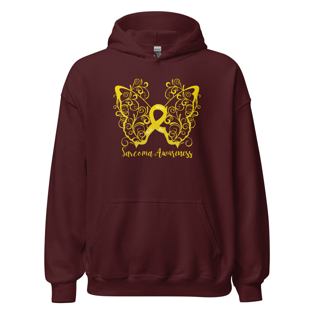Sarcoma Awareness Filigree Butterfly Hoodie (Several Colors Available)