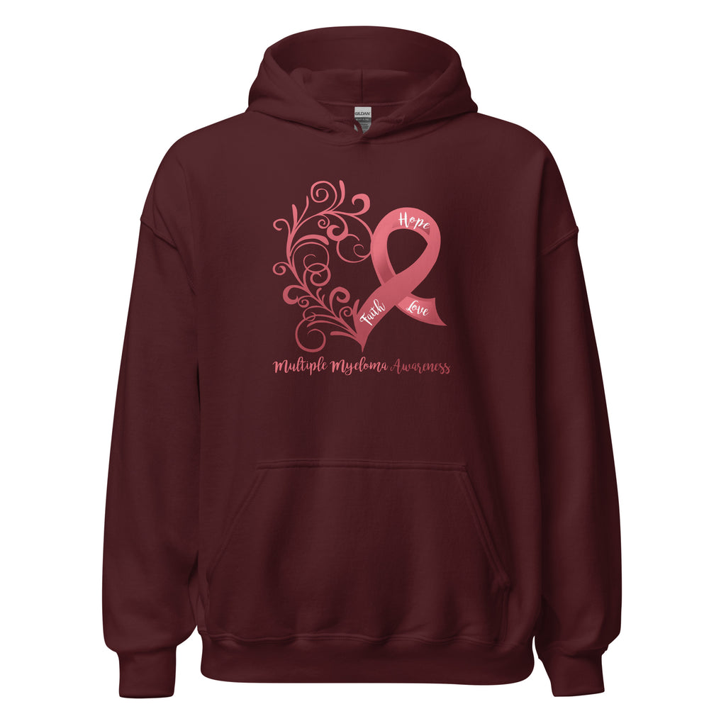 Multiple Myeloma Awareness Heart Hoodie (Several Colors Available)