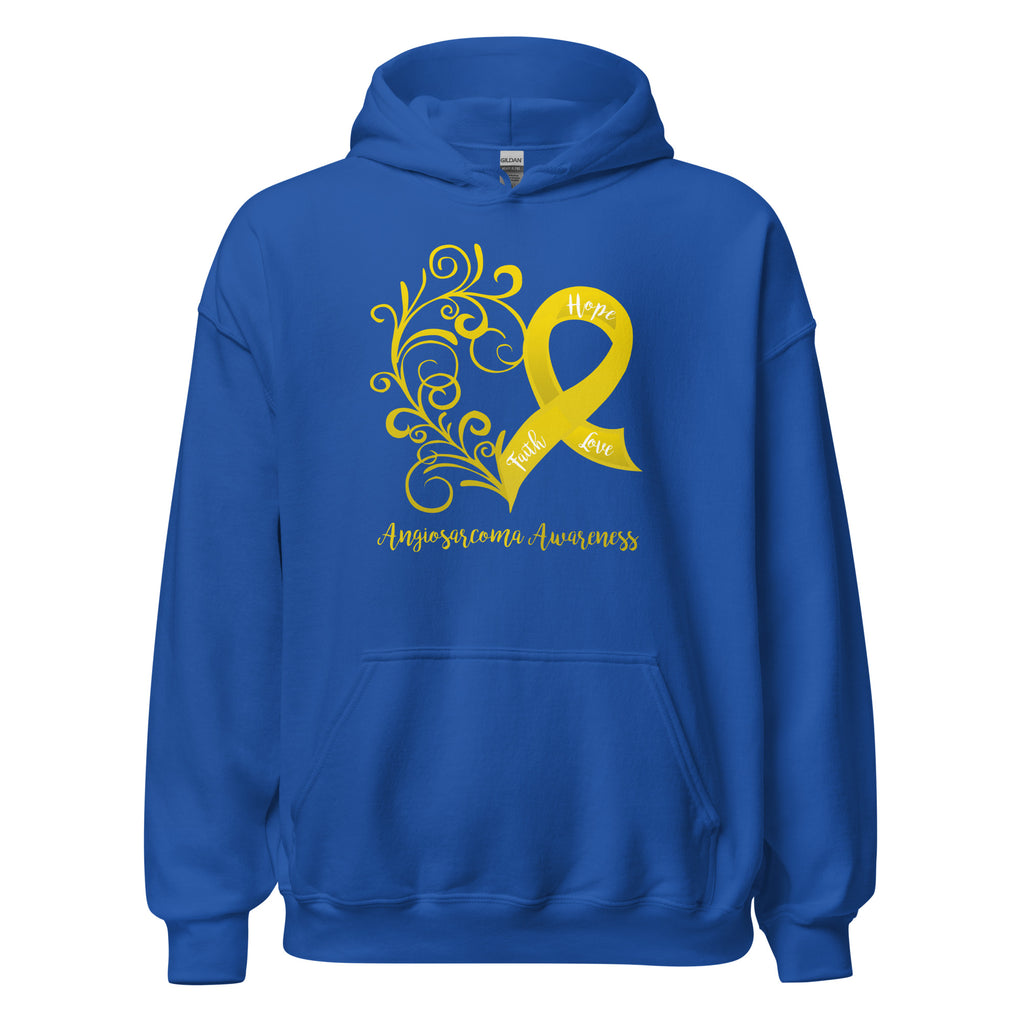 Angiosarcoma Awareness Heart Hoodie