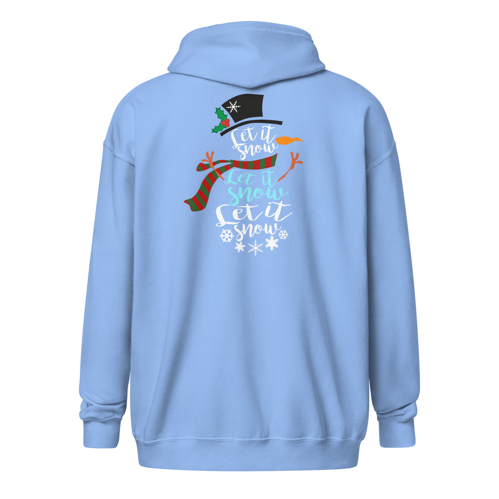 "Let It Snow" Heavy Blend Zip Hoodie (Several Colors Available)