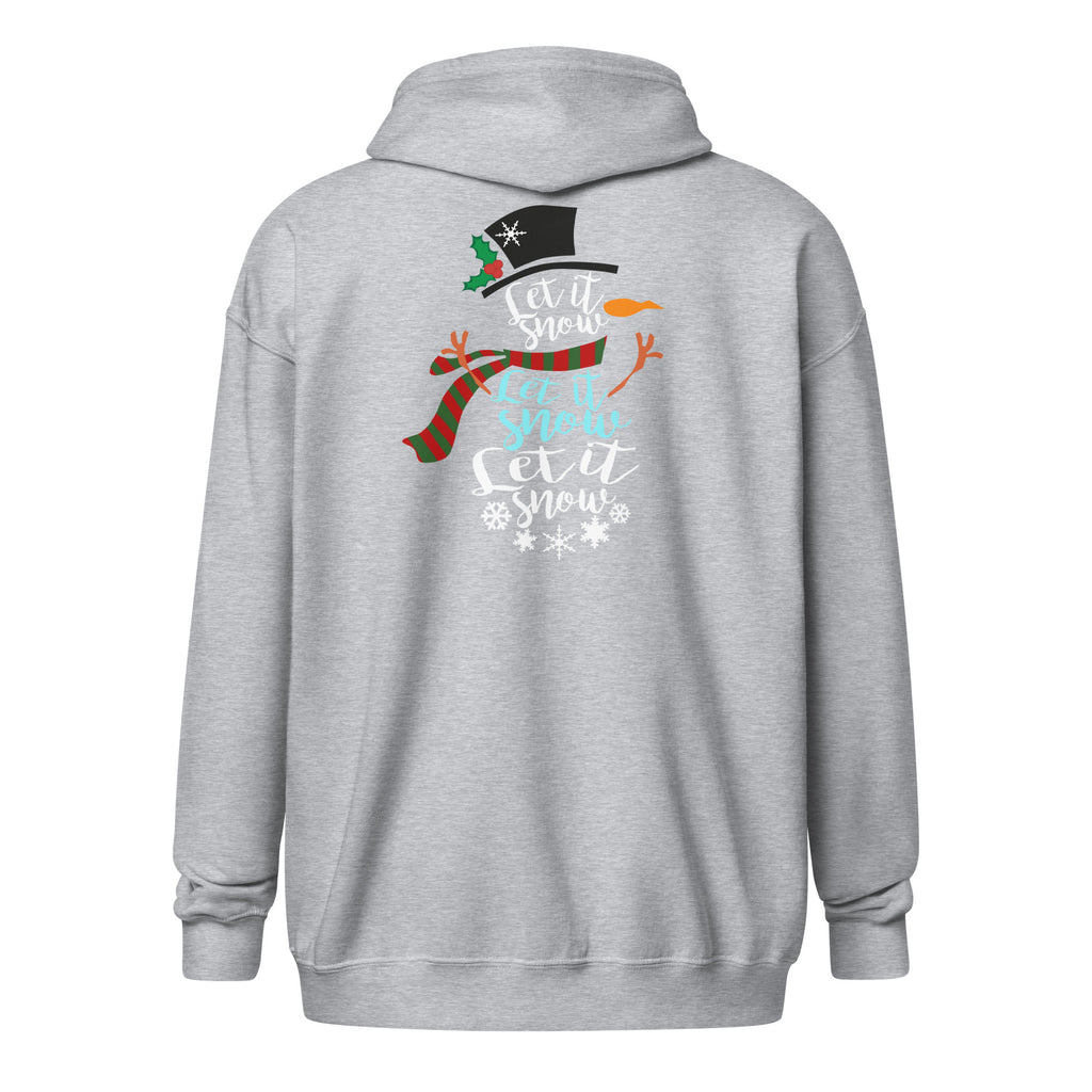 "Let It Snow" Heavy Blend Zip Hoodie (Several Colors Available)
