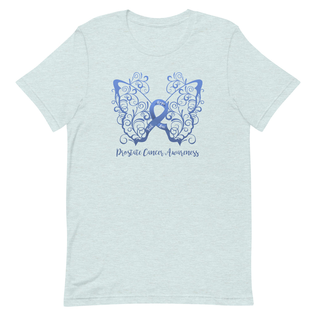 Prostate Cancer Awareness Filigree Butterfly T-Shirt - (Several Colors Available)