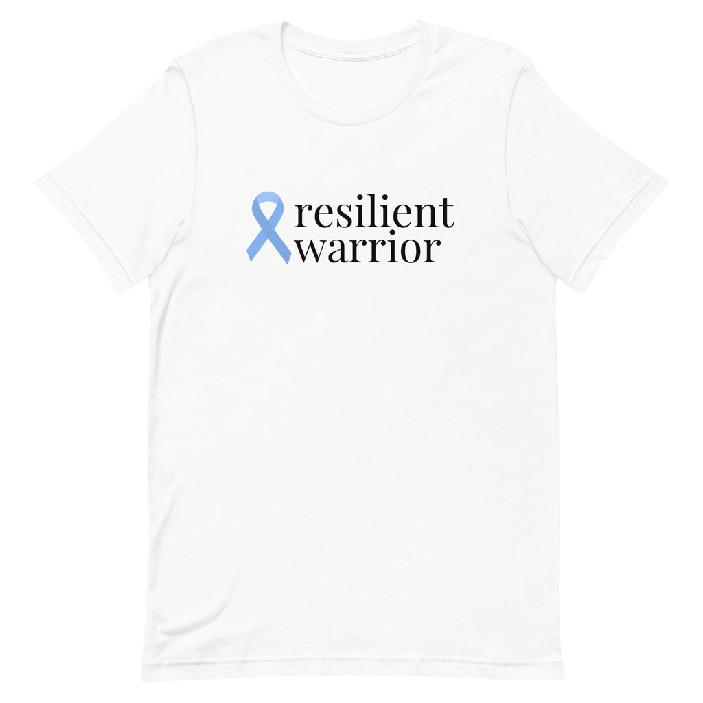 Prostate Cancer resilient warrior Ribbon T-Shirt - Several Colors Available