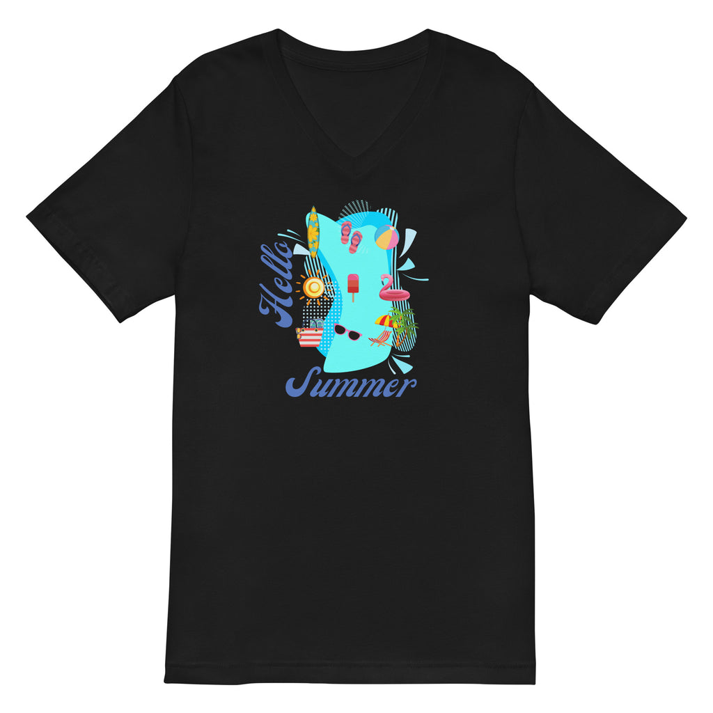 Hello Summer - Relax at the Beach V-Neck T-Shirt