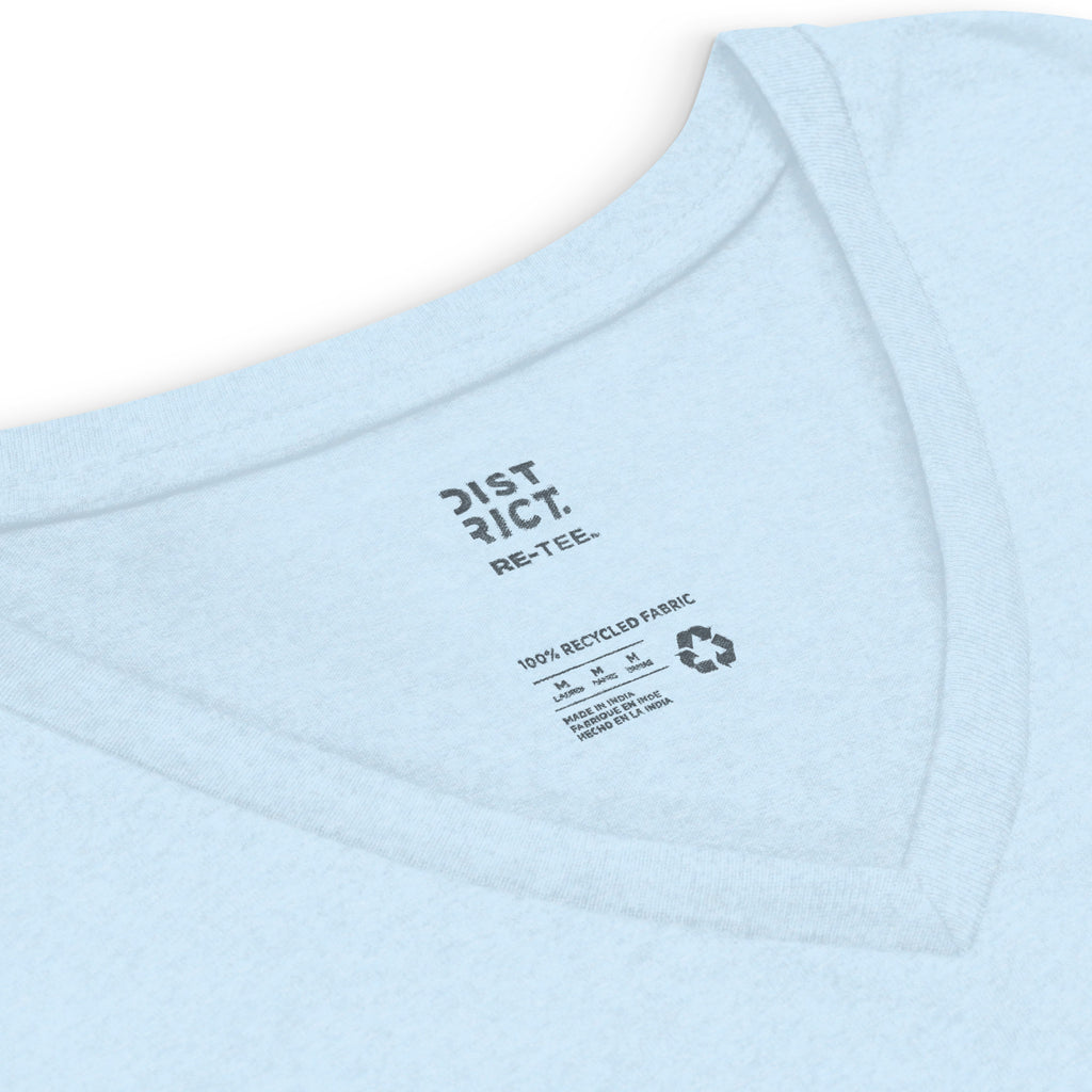 Bladder Cancer Awareness Heart Women’s Recycled V-Neck T-Shirt