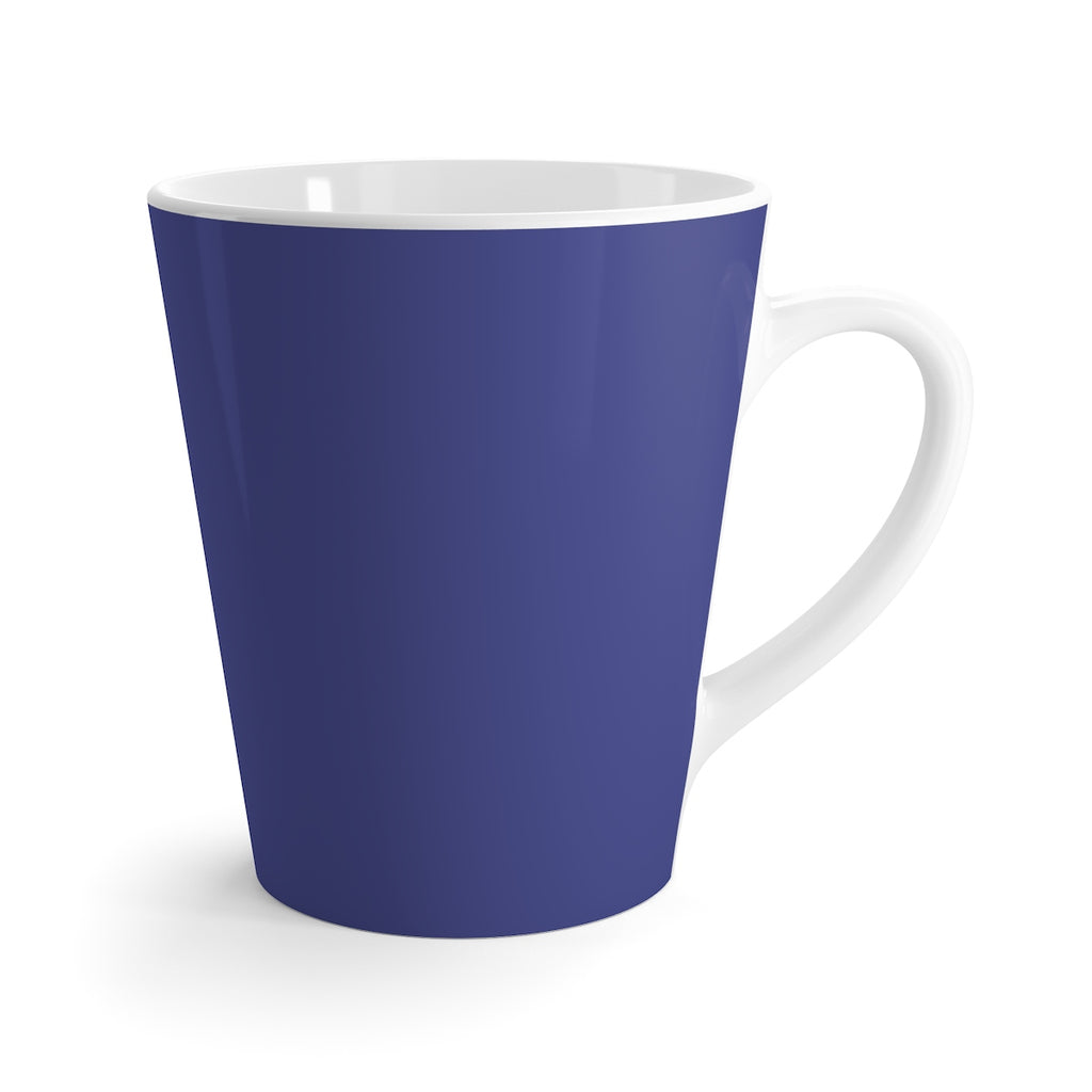 be kind Heart (Royal Blue) Latte Mug (12 oz.)