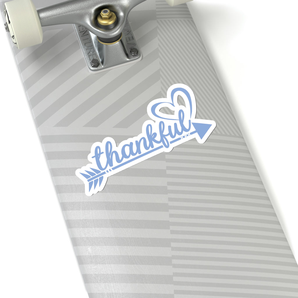 thankful Heart Arrow Car Sticker (6 X 6)