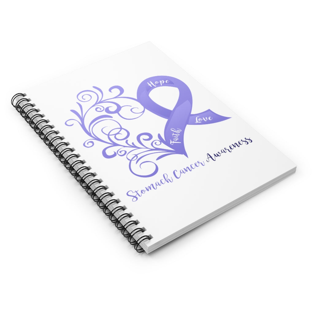 Stomach Cancer Awareness Spiral Journal - Ruled Line