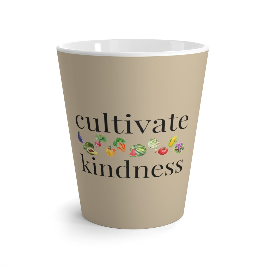 cultivate kindness Khaki Latte Mug (12 oz.)