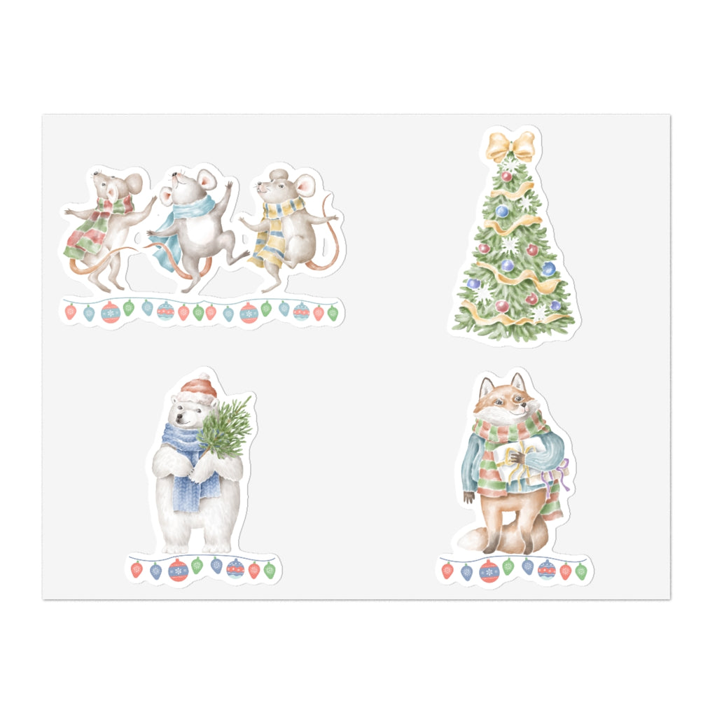 Christmas Designs (8.5 x 11) Sticker Sheet #2