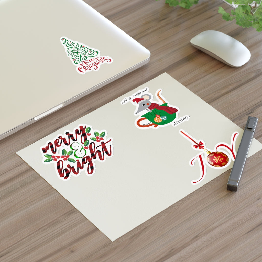 Christmas Designs (8.5 x 11) Sticker Sheet #1