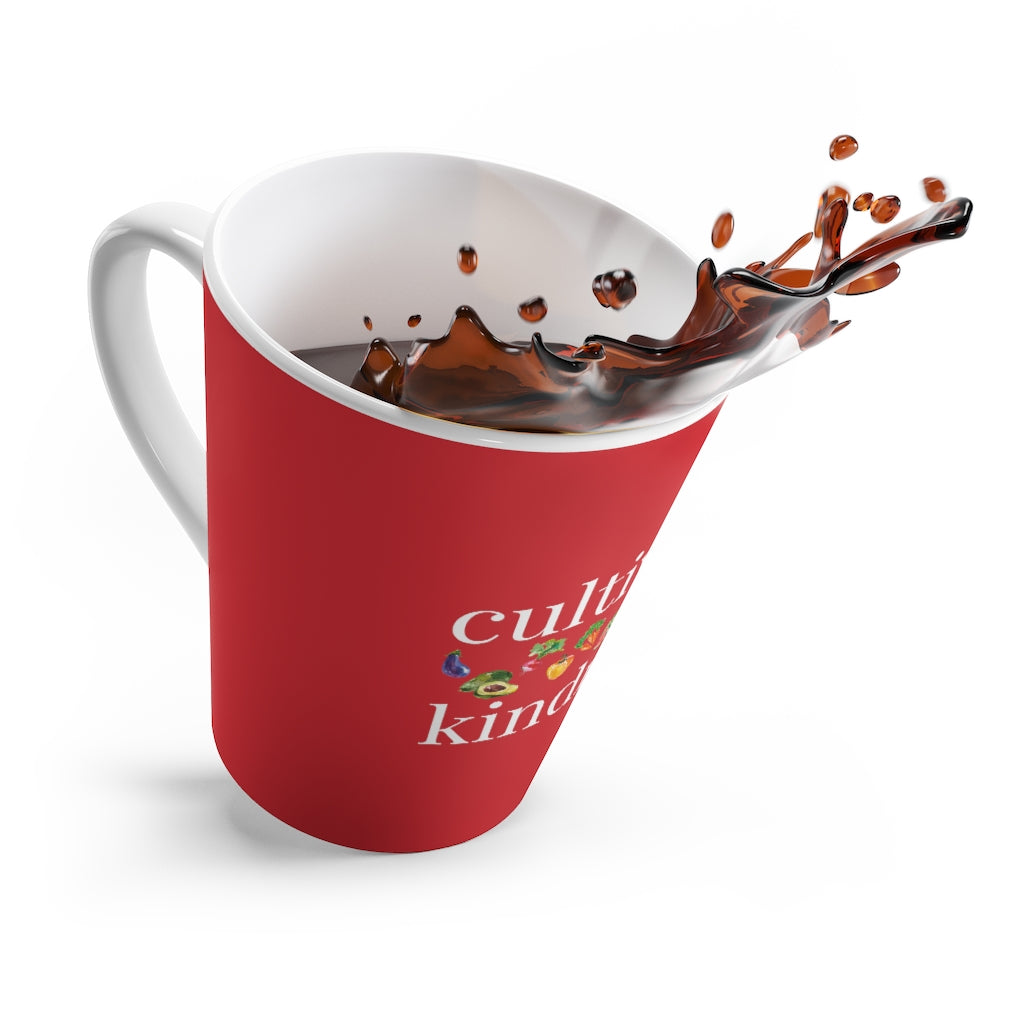 cultivate kindness Red Latte Mug (12 oz.)
